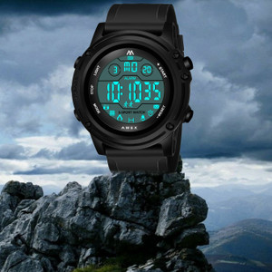 TrackFly 9099 BLACK Men Digtal Luxury Men Analog Sport Led