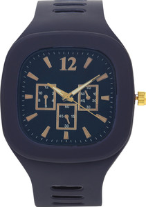 Timor F TM551 Blue Dial Silicone Strep Water Resistant Watch For
