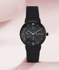 Titan black watches shop for ladies