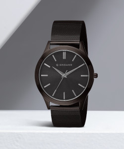 Giordano watch outlet black metal