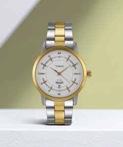Timex watch gold and silver outlet