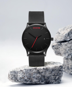 Mvmt classic hotsell black leather
