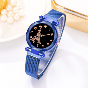 NESTER Foil 02 Blue Magnetic Chain magnet strap with bracelet hand watch girls watch women gift Analog Watch For Girls Buy NESTER Foil 02 Blue Magnetic Chain magnet strap with bracelet hand watch girl...