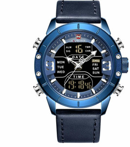 NAVIFORCE Analog Digital Watch For Men Buy NAVIFORCE Analog Digital Watch For Men Dual time LED Display Leather Strap 9153 Online at Best Prices in India Flipkart