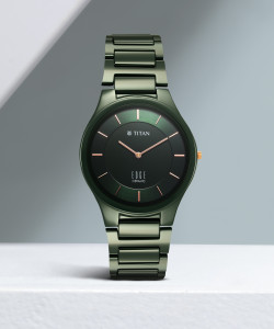 Titan Edge Ceramic Quartz in Glossy Green Dial Analog Watch For Men Buy Titan Edge Ceramic Quartz in Glossy Green Dial Analog Watch For Men 1696QC06 Online at Best