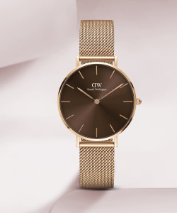 DANIEL WELLINGTON Daniel Wellington Petite Amber 32mm Brown Dial Rose Gold Watch Petite Amber Brown color Round 32 mm diameter Analog Watch For Women Buy DANIEL WELLINGTON Daniel Wellington