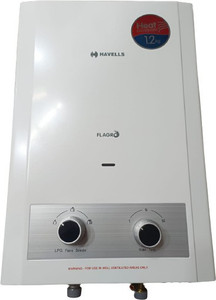 HAVELLS 6 L Gas Water Geyser (FLAGRO 6 L , 1.2 KG, White) Price in India -  Buy HAVELLS 6 L Gas Water Geyser (FLAGRO 6 L , 1.2 KG, White) online at  Flipkart.com