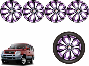 AUTO PEARL VioRev45_R15" Press Type Wheel Hubcap with Retention Ring | Glossy Black Violet Wheel Cover For Tata Sumo Victa Price in India - Buy AUTO PEARL VioRev45_R15" Press Type Wheel Hubcap with Retention Ring | Glossy Black Violet Wheel Cover For