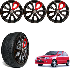 WolkomHome Car accessories Wheel cap Hub Cap 12 Inch FURRY BLACK