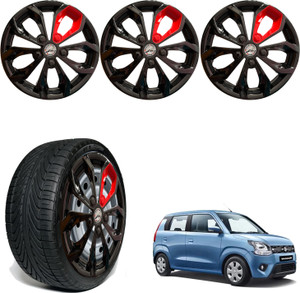 WolkomHome Car accessories Wheel cap Hub Cap 13 Inch FURRY BLACK