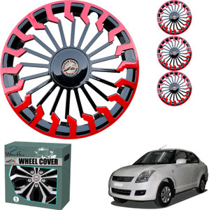 WolkomHome Car accessories Wheel cap Hub Cap Sigma Black Red 14
