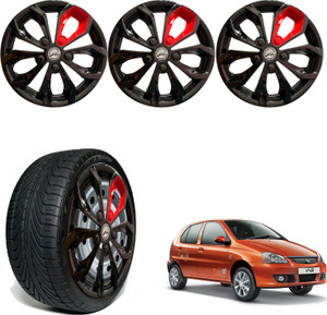 WolkomHome Car accessories Wheel cap Hub Cap 13 Inch FURRY BLACK