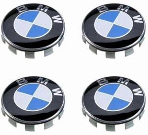 Black and white discount bmw wheel caps