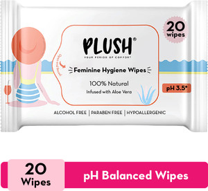 Natural Aloe Vera Infused Wipes For Women | Intimate Wipes