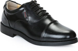 Red chief black police shoes top