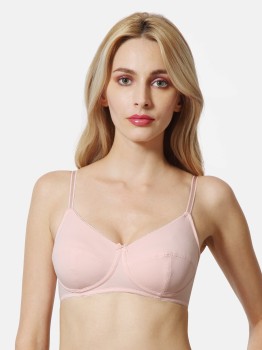 Women Anti Bacterial Non Padded Breathable Bra - Seamless Cups And Wireless