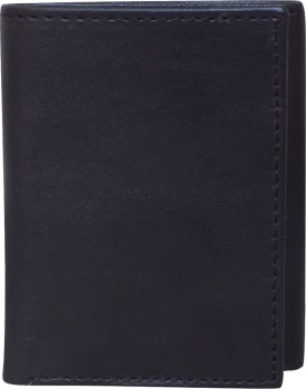 RED FISH Men Formal Black Artificial Leather Wallet Black - Price in India