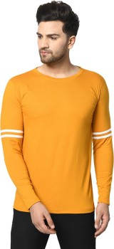 Buy online Yellow Color Block Cut & Sew T-shirt from top wear for Men by  Sidkrt for ₹449 at 55% off
