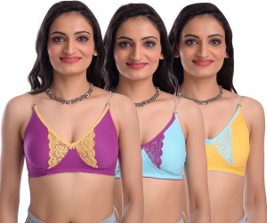 Guiyilai Guiyilai Pure cotton Printed Bra For Women And Girls Women Full  Coverage Non Padded Bra - Buy Guiyilai Guiyilai Pure cotton Printed Bra For  Women And Girls Women Full Coverage Non