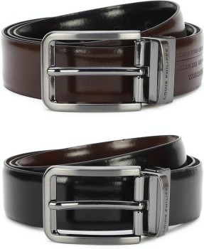 Titan Black & Brown Reversible Genuine Leather Belt for Men, TITAN WORLD, Coen Road