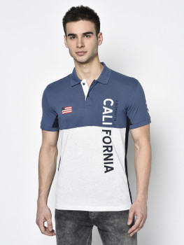 Octave Superhero Men Round Neck White T 