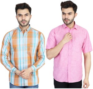 yankee Men Striped Casual Red, Green, Grey Shirt - Buy Red, Green, Grey  yankee Men Striped Casual Red, Green, Grey Shirt Online at Best Prices in  India