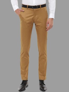 Cross County Club Mens Solid Cotton Cargo Trousers