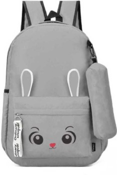 Nishi- Waterproof Backpack, Girls & Women Stylish Trendy College, School &  College Bag (White Jungle)