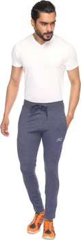SKYKNIT Solid Men Blue Track Pants 