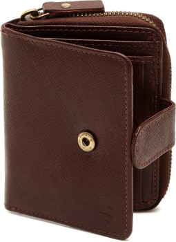 Louis Stitch Rosewood Italian Saffiano Leather Wallet with
