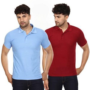 LV Creation Solid Men Polo Neck Multicolor T-Shirt - Buy LV Creation Solid Men  Polo Neck Multicolor T-Shirt Online at Best Prices in India