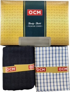 Buy OCM Combo Of Mens Poly Blend Shirt And Trouser Unstistched Fabrics Set  MulticolorFreesize 404 at Amazonin