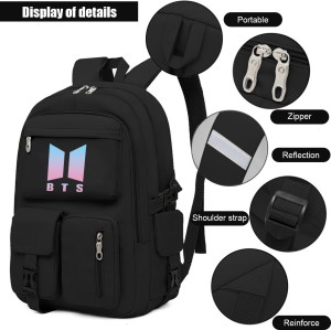 Yongshida Kpop Fashion BTS Backpack Colleage Bookbag