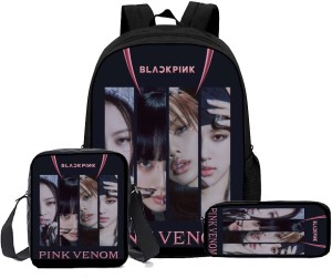 HeartInk BTS Bangtan Boys KPOP Theme Fan Art Laptop Bag Casual School  Backpack (COMBO OF 3-SIZE BAGS) 35 L Laptop Backpack Black - Price in India