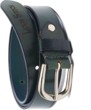 LOUIS STITCH Men Formal Blue Genuine Leather Belt Navy Blue - Price in  India