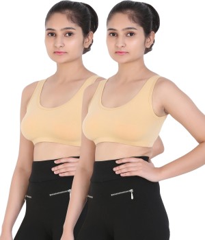 PNS enterprise Air Sports Bra (Free Size, Fits Best- 28-34)Pack of 3 Girls Sports  Non Padded Bra - Buy PNS enterprise Air Sports Bra (Free Size, Fits Best-  28-34)Pack of 3 Girls