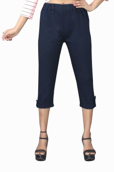 Nifty Stretchable Ladies Blue Denim Capris at Rs 395/piece in New Delhi