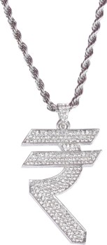 Buy KRYSTALZ Men Mc Stan Hindi Pendant Cuban Link Necklace Iced Out 13MM  Bling Diamond Chain Miami Hip Hop Jewelry (Gold) at