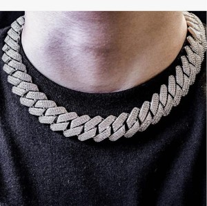 Adoxy Mc Stan Style Cuban Link Chain for Men,Women Chain Miami Necklace  Iced Out Cubic Zirconia Sterling Silver Plated Stainless Steel Chain -  Price History