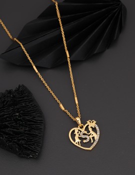 Monogram Locket Necklace S00 - Fashion Jewelry