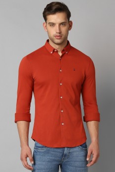Orange Men Casual Shirts Lee Louis Philippe Jeans - Buy Orange Men