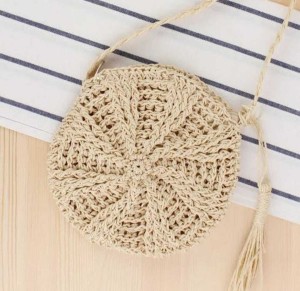 Round Wicker Bag - Thehappymoon