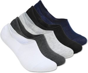 TRAZO Men Multicolor Printed Cotton Blend and Lycra Blend Pack of 5 Ankle Length Socks (Free size)