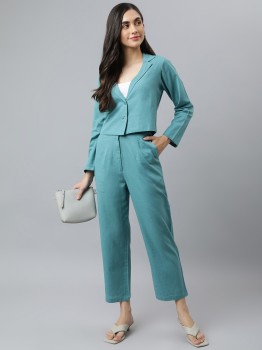 Buy Indian Prom Suit Velvet Royal Blue Trouser Suit LSTV111680
