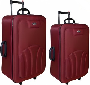 Vidhi Soft Body Set of 5 Luggage - Suitcase Trolley Bag Combo 5 (Trolley,  Duffel,Backpack, Crossbody, Travel Bag) (Grey) : : Fashion