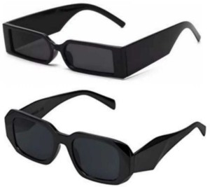 MC Stan Black White Candy Unisex Sunglasses Combo for Men Women