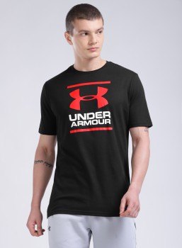 UNDER ARMOUR Solid Men Round Neck Black T-Shirt - Buy UNDER ARMOUR Solid  Men Round Neck Black T-Shirt Online at Best Prices in India