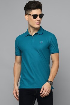 Buy Louis Philippe Louis Philippe Solid Regular Sleeves Polo Collar T-shirt  at Redfynd