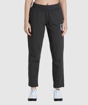 PUMA Solid Women Grey Track Pants - Buy PUMA Solid Women Grey