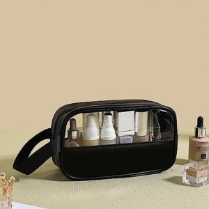 paczo Travel Makeup Bag Large Capacity Cosmetic Bag with Compartment  Waterproof Travel Toiletry Kit Brown - Price in India